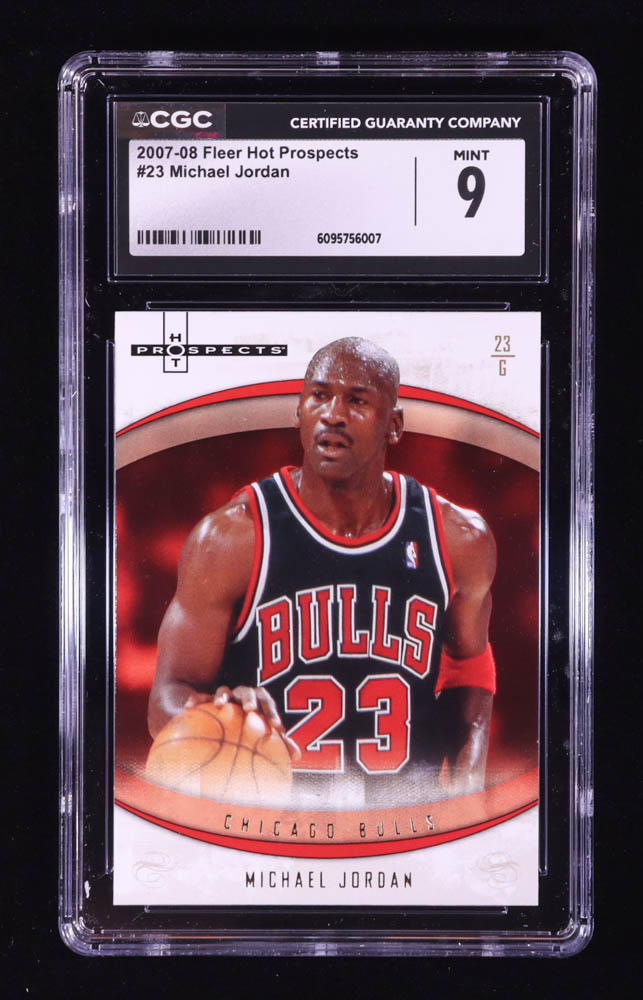 Michael Jordan 2007-08 Fleer Hot Prospects #23 (CGC 9) at PristineAuction.com Michael Jordan 2007-08 Fleer Hot Prospects #23 (CGC 9) at PristineAuction.com