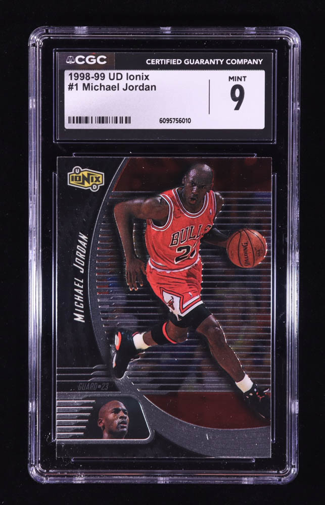 Michael Jordan 1998-99 UD Ionix #1 (CGC 9) at PristineAuction.com Michael Jordan 1998-99 UD Ionix #1 (CGC 9) at PristineAuction.com