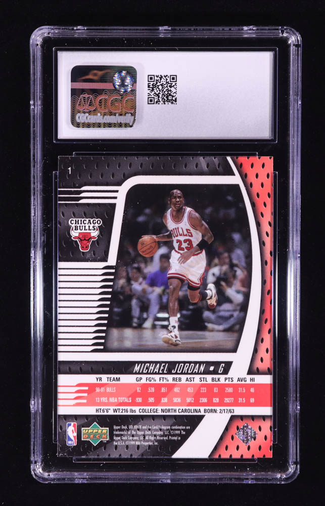 Michael Jordan 1998-99 UD Ionix #1 (CGC 9) at PristineAuction.com Michael Jordan 1998-99 UD Ionix #1 (CGC 9) at PristineAuction.com