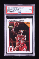 Michael Jordan 1991-92 Hoops Team Night Sheets #4A / Perforated (PSA 9) at PristineAuction.com
