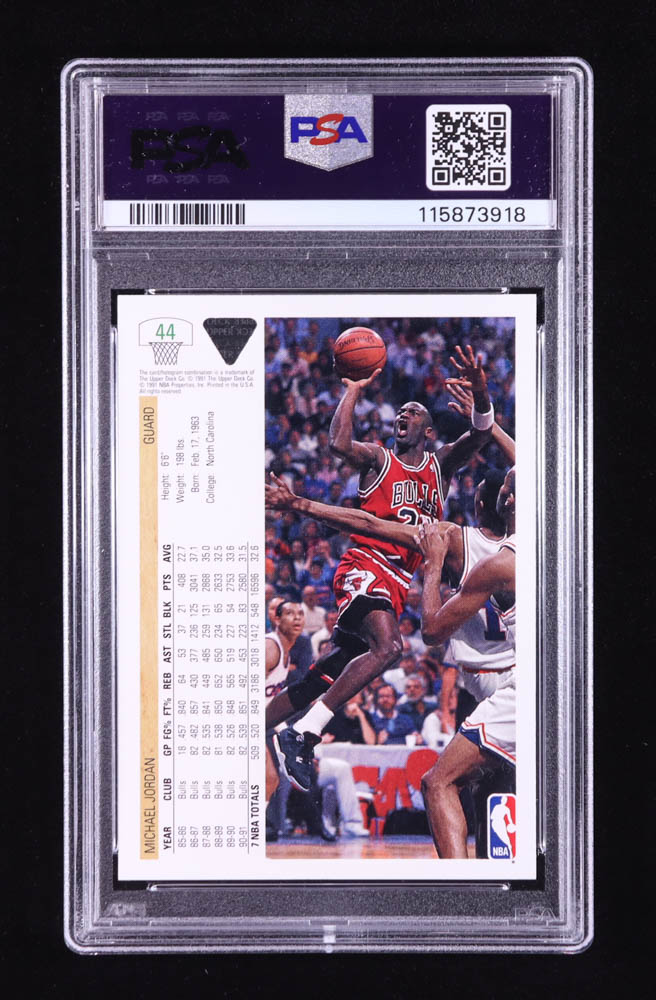 Michael Jordan 1991-92 Upper Deck #44 (PSA 9) at PristineAuction.com Michael Jordan 1991-92 Upper Deck #44 (PSA 9) at PristineAuction.com
