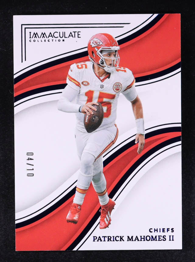 Patrick Mahomes II 2023 Immaculate Collection Blue #23 #04/10 at PristineAuction.com Patrick Mahomes II 2023 Immaculate Collection Blue #23 #04/10 at PristineAuction.com