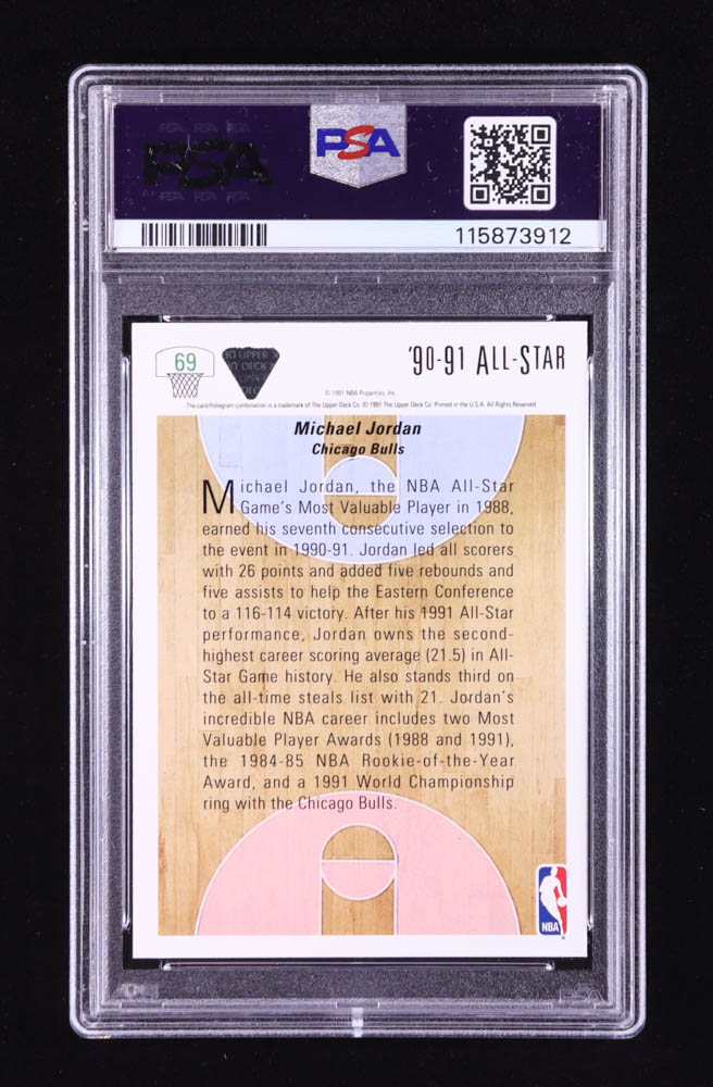 Michael Jordan 1991-92 Upper Deck #69 AS (PSA 8) at PristineAuction.com Michael Jordan 1991-92 Upper Deck #69 AS (PSA 8) at PristineAuction.com