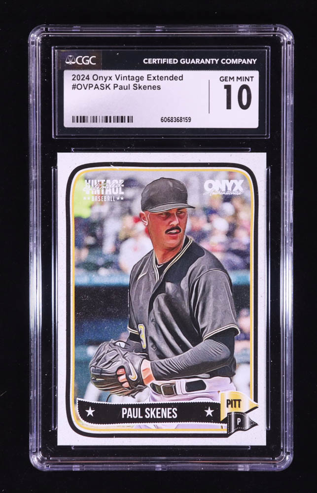 Paul Skenes 2024 Onyx Vintage Extended #OVPASK RC (CGC 10) at PristineAuction.com Paul Skenes 2024 Onyx Vintage Extended #OVPASK RC (CGC 10) at PristineAuction.com