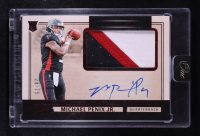 Michael Penix Jr. 2024 Panini One Red #2 #28/75 JSY AU RC at PristineAuction.com