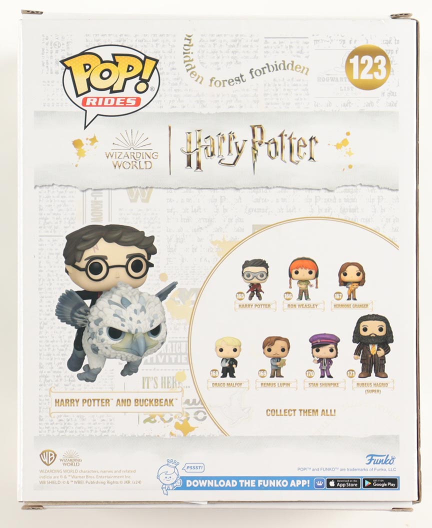 Daniel Radcliffe Signed "Wizarding World: Harry Potter" #123 Harry Potter & Buckbeak Funko Pop! Vinyl Figure (ACOA) at PristineAuction.com Daniel Radcliffe Signed "Wizarding World: Harry Potter" #123 Harry Potter & Buckbeak Funko Pop! Vinyl Figure (ACOA) at PristineAuction.com
