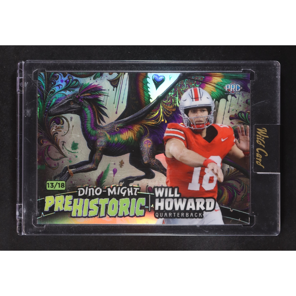 Will Howard 2024 Wild Card Dino-Might Alumination Prehistoric Pterodactyl #PHPTE2-WH RC #13/18 at PristineAuction.com