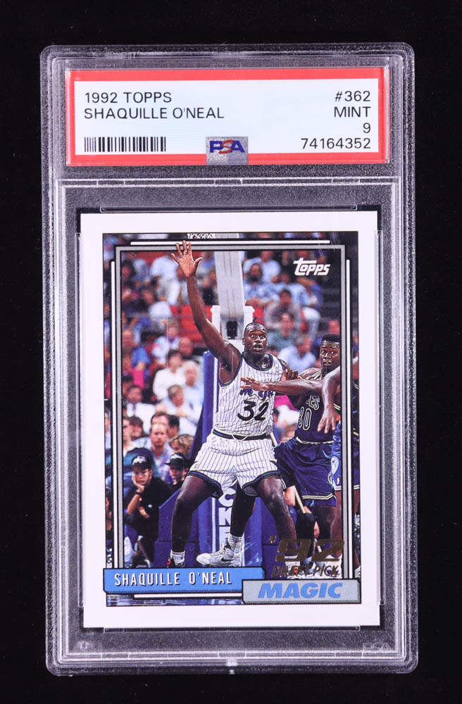 Shaquille O'Neal 1992-93 Topps #362 RC (PSA 9) at PristineAuction.com Shaquille O'Neal 1992-93 Topps #362 RC (PSA 9) at PristineAuction.com