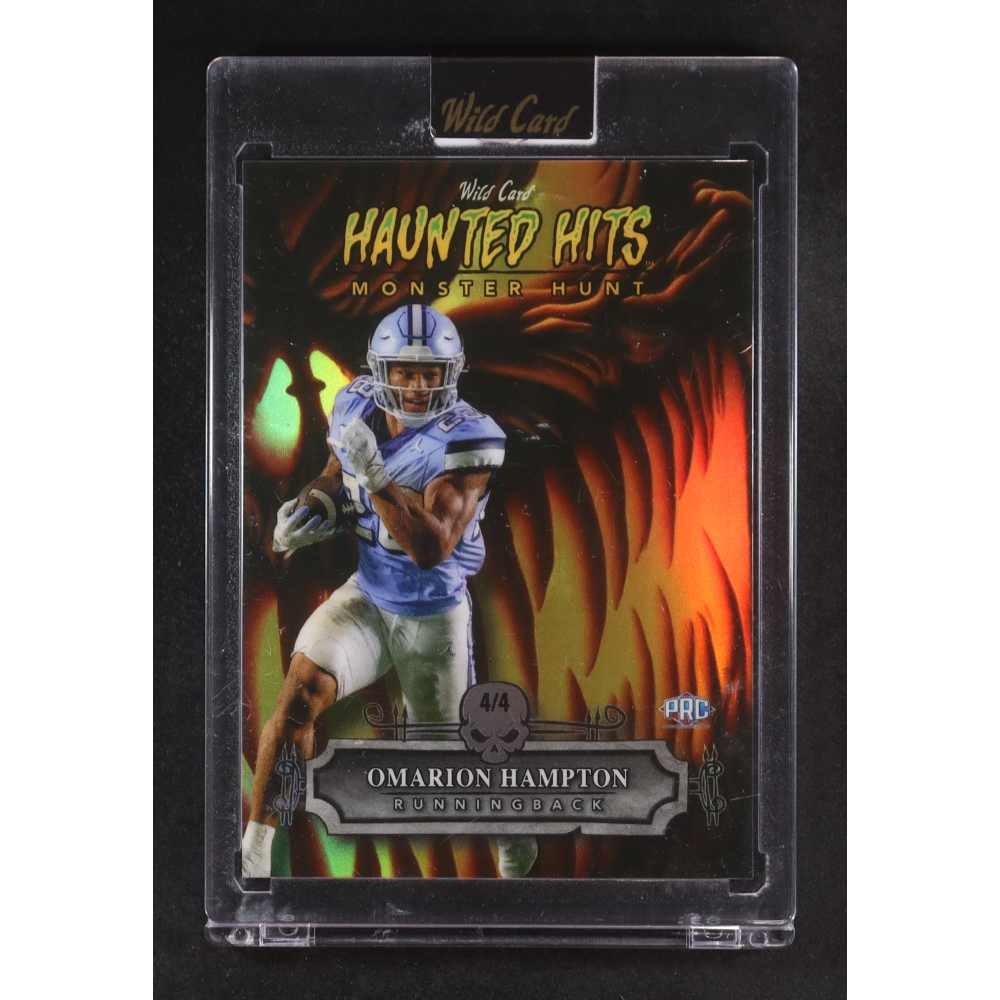 Omarion Hampton 2024 Wild Card Haunted Hits Monster Hunt #HHP-OH RC #4/4 at PristineAuction.com
