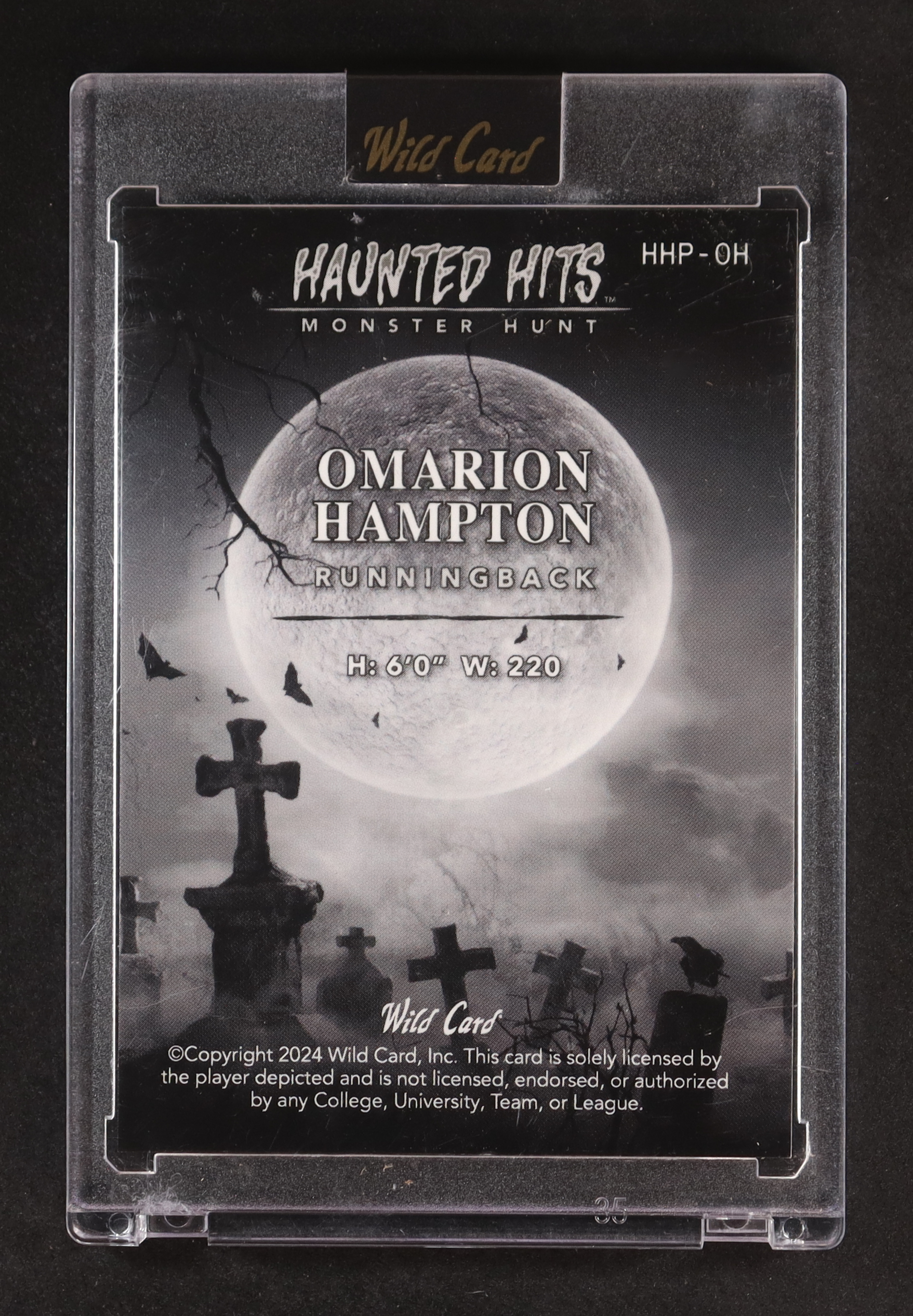Omarion Hampton 2024 Wild Card Haunted Hits Monster Hunt #HHP-OH RC #2/5 at PristineAuction.com Omarion Hampton 2024 Wild Card Haunted Hits Monster Hunt #HHP-OH RC #2/5 at PristineAuction.com