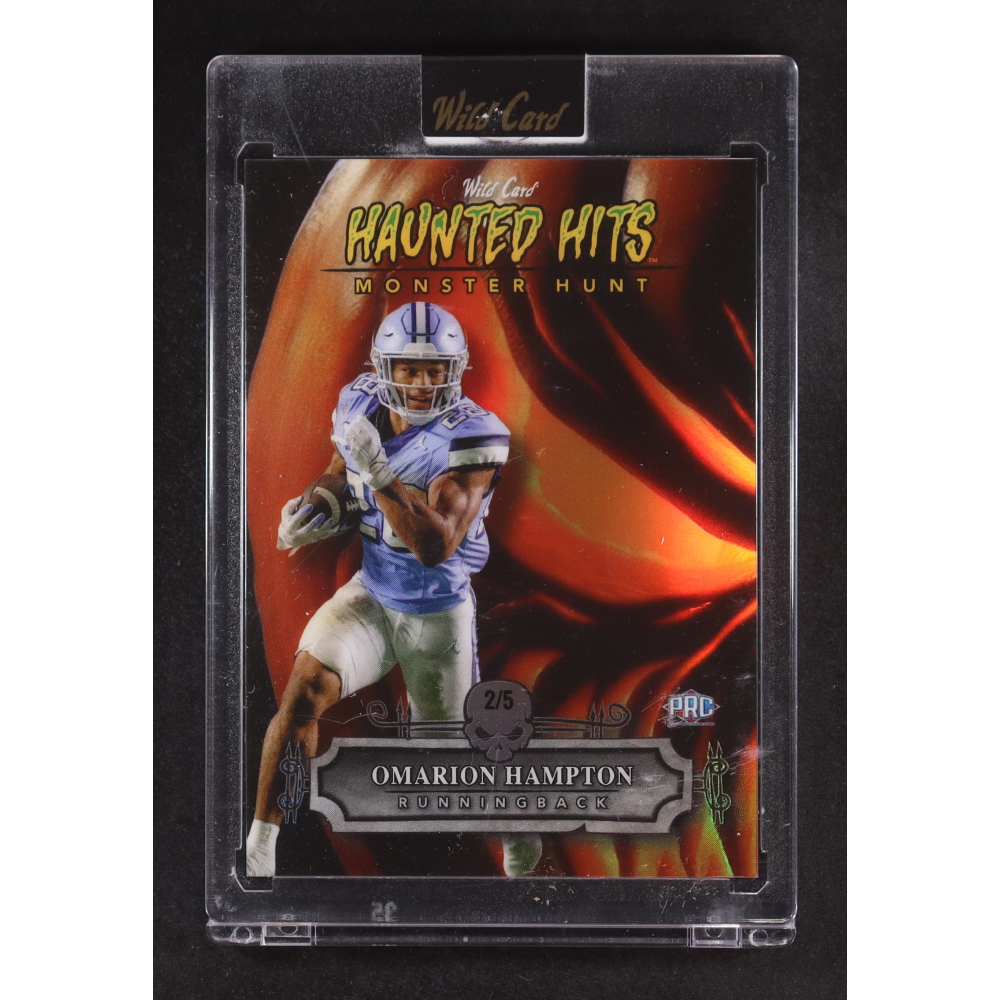 Omarion Hampton 2024 Wild Card Haunted Hits Monster Hunt #HHP-OH RC #2/5 at PristineAuction.com