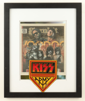 Gene Simmons & Paul Stanley Signed Kiss Custom Framed Newspaper Cover Display (Beckett) at PristineAuction.com