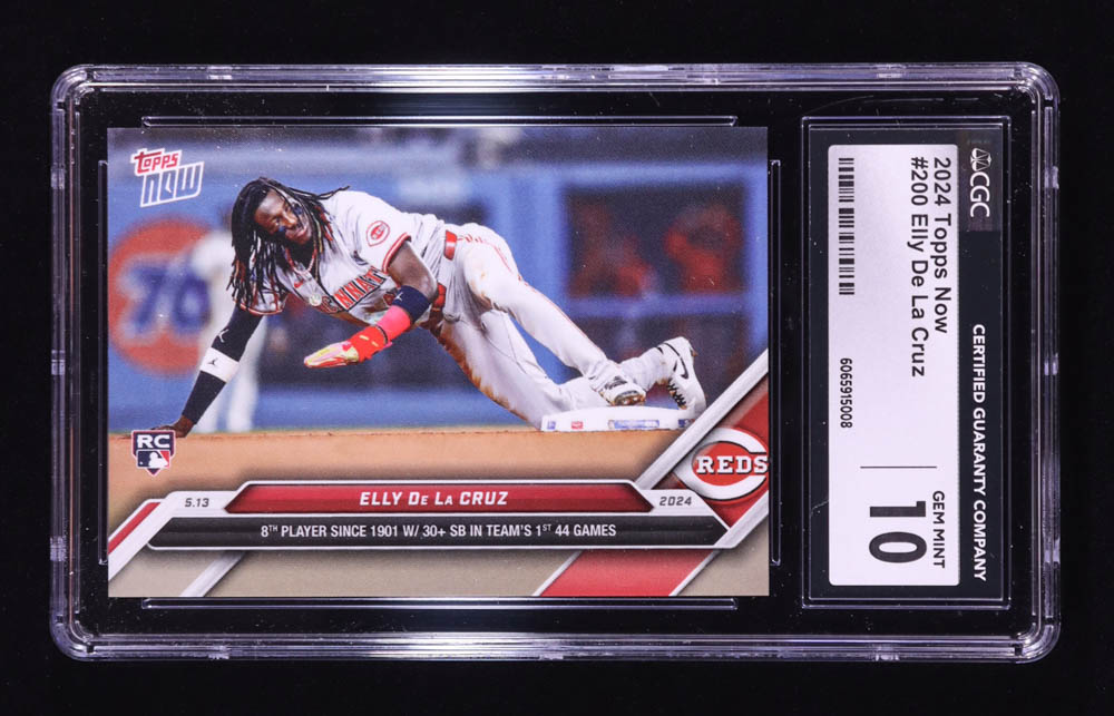 Elly De La Cruz 2024 Topps Now #200 RC (CGC 10) at PristineAuction.com Elly De La Cruz 2024 Topps Now #200 RC (CGC 10) at PristineAuction.com