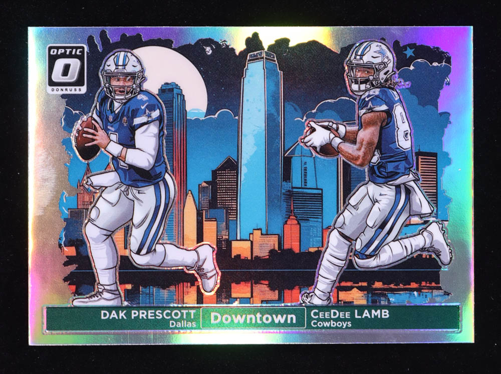 CeeDee Lamb / Dak Prescott 2024 Donruss Horizontal Downtown #8