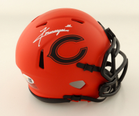 Kyle Monangai Signed Bears Rave Alternate Speed Mini Helmet (JSA) at PristineAuction.com