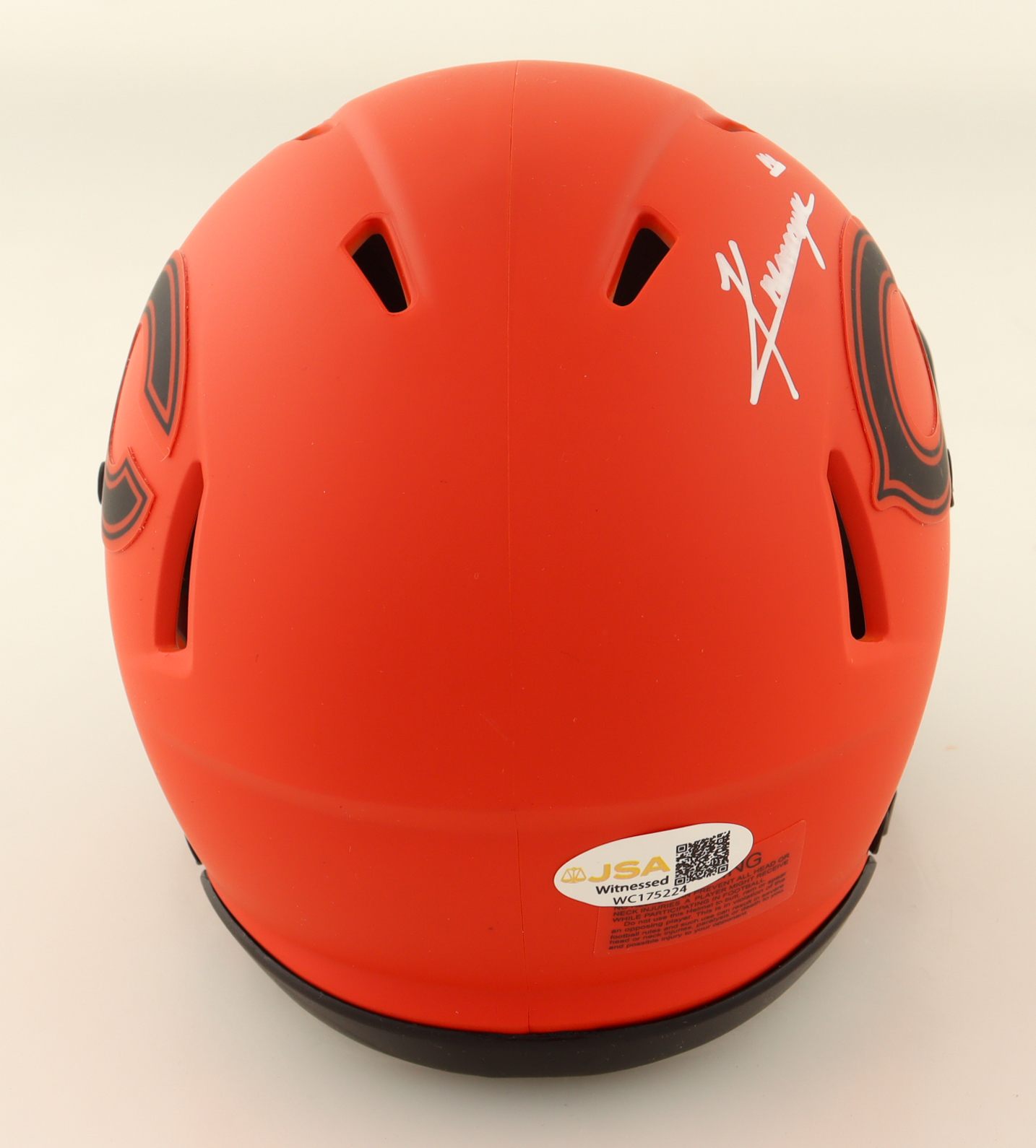 Kyle Monangai Signed Bears Rave Alternate Speed Mini Helmet (JSA) at PristineAuction.com Kyle Monangai Signed Bears Rave Alternate Speed Mini Helmet (JSA) at PristineAuction.com