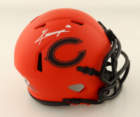 Kyle Monangai Signed Bears Rave Alternate Speed Mini Helmet (JSA) at PristineAuction.com