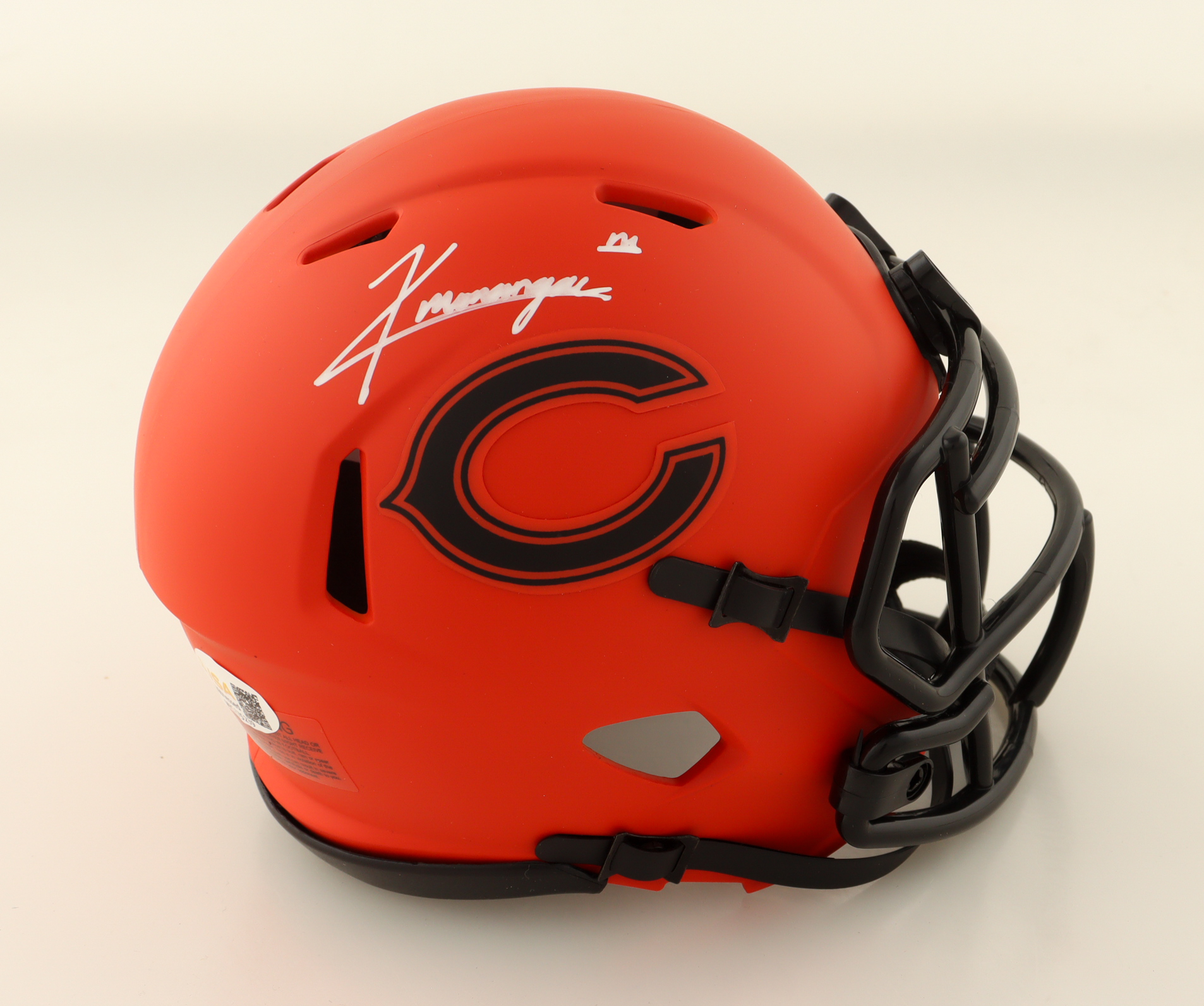 Kyle Monangai Signed Bears Rave Alternate Speed Mini Helmet (JSA) at PristineAuction.com Kyle Monangai Signed Bears Rave Alternate Speed Mini Helmet (JSA) at PristineAuction.com