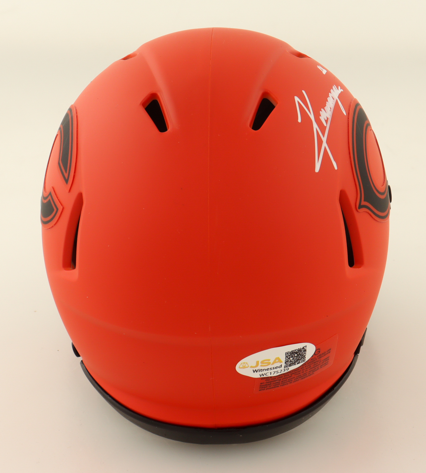 Kyle Monangai Signed Bears Rave Alternate Speed Mini Helmet (JSA) at PristineAuction.com Kyle Monangai Signed Bears Rave Alternate Speed Mini Helmet (JSA) at PristineAuction.com