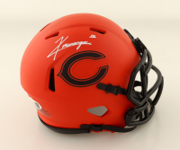 Kyle Monangai Signed Bears Rave Alternate Speed Mini Helmet (JSA) at PristineAuction.com