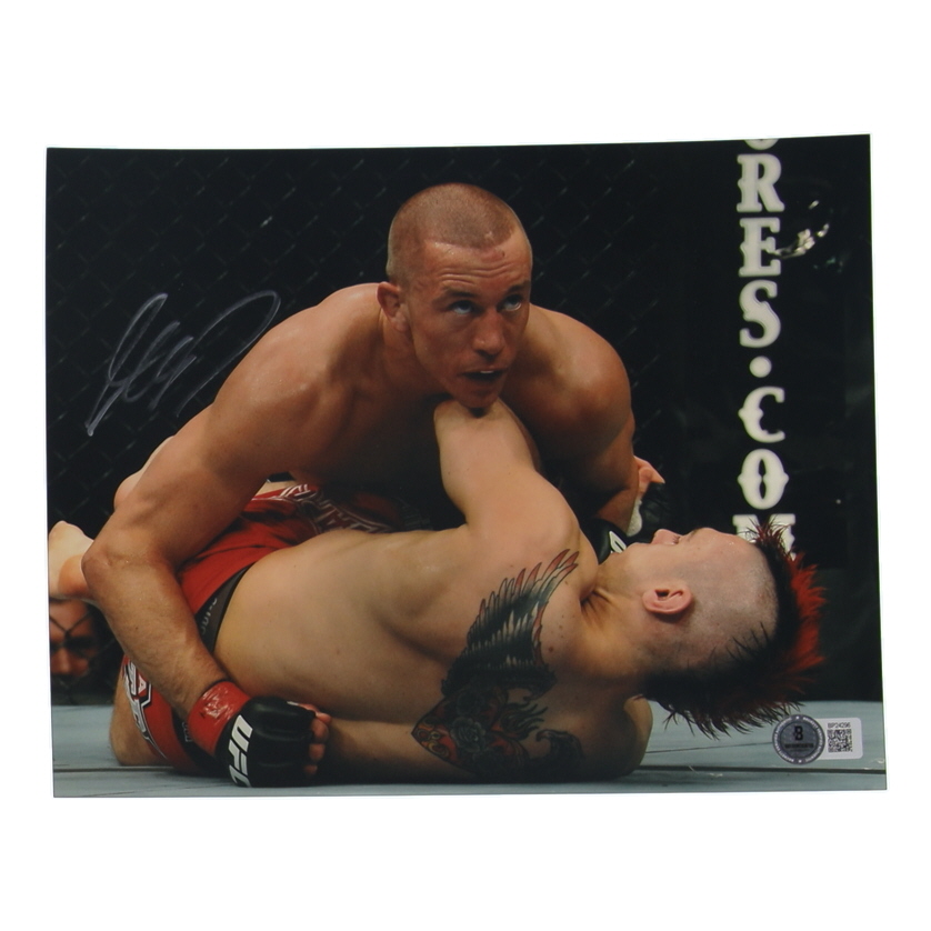 Georges St-Pierre Signed UFC 8x10 Photo (Beckett) at PristineAuction.com Georges St-Pierre Signed UFC 8x10 Photo (Beckett) at PristineAuction.com