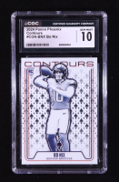Bo Nix 2024 Panini Phoenix Contours #10 RC (CGC 10) at PristineAuction.com