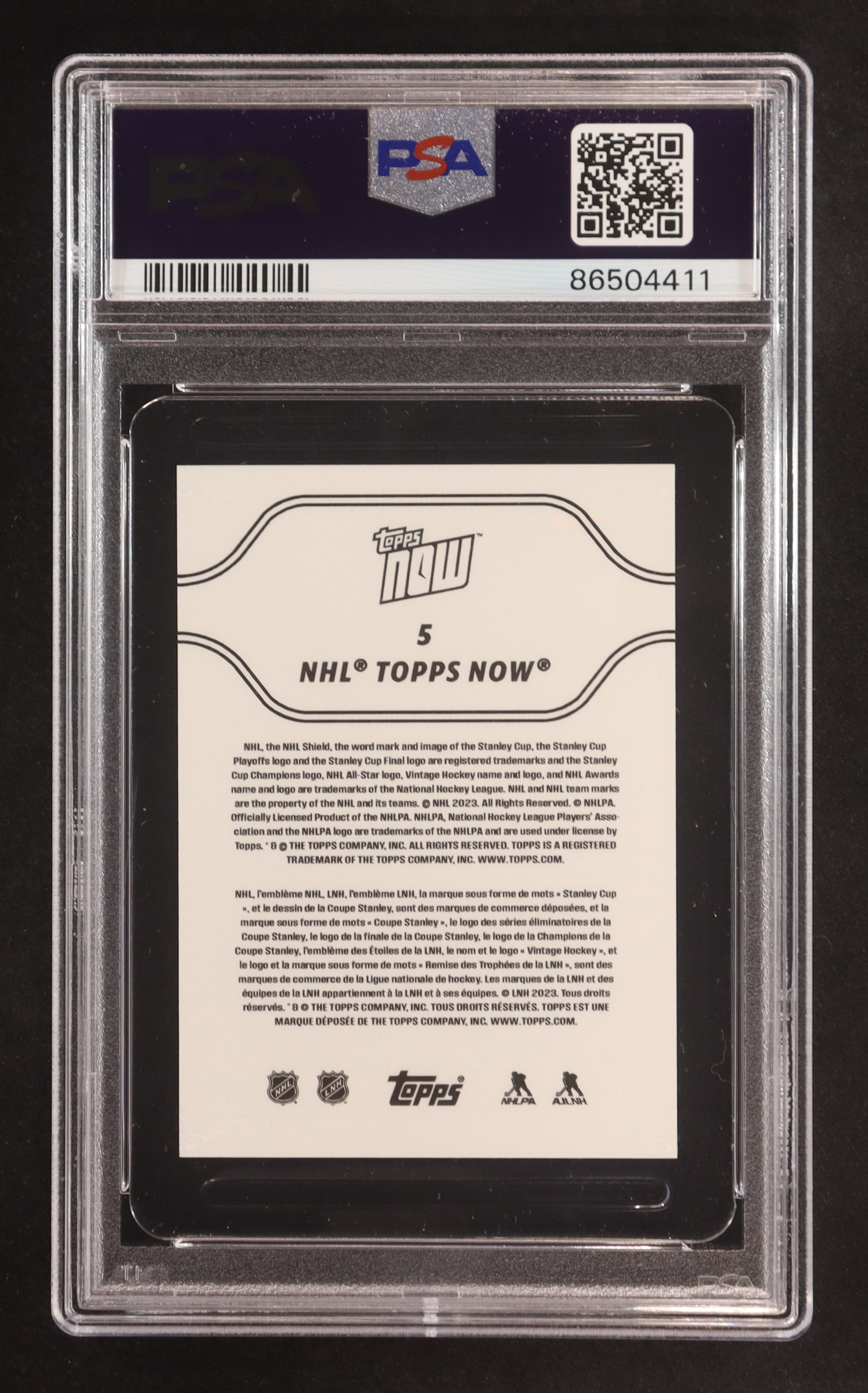 Connor Bedard 2023-24 Topps Now Stickers #5 RC (PSA 10) at PristineAuction.com Connor Bedard 2023-24 Topps Now Stickers #5 RC (PSA 10) at PristineAuction.com