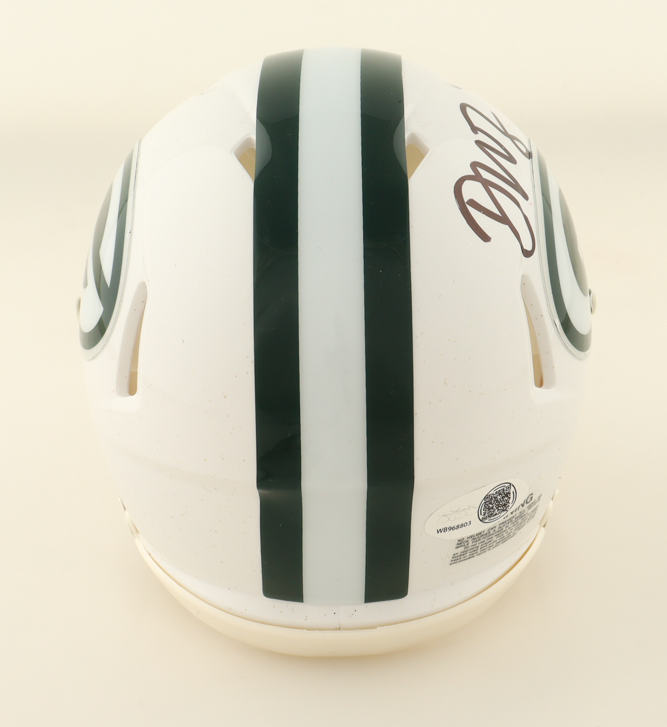 Dontayvion Wicks Signed Packers Alternate Speed Mini Helmet (JSA) at PristineAuction.com Dontayvion Wicks Signed Packers Alternate Speed Mini Helmet (JSA) at PristineAuction.com