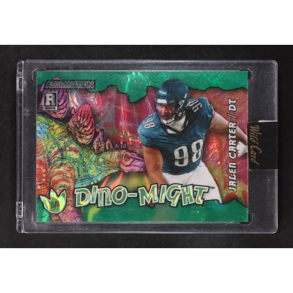Jalen Carter 2023 Wild Card Dino-Might Alumination #AD-JC RC #1/1 at PristineAuction.com