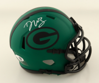 Dontayvion Wicks Signed Packers Rave Alternate Speed Mini Helmet (JSA) at PristineAuction.com
