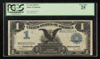 1899 U.S. $1 One Dollar "Black Eagle" Silver Certificate (PMG VF25) at PristineAuction.com