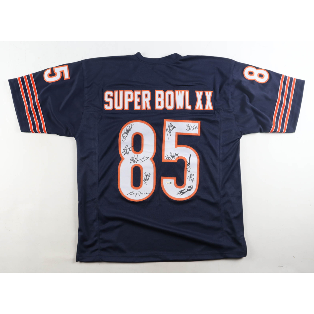 Jersey Signed by (11) with Mike Singletary, Willie Gault, Shaun Gayle, Calvin Thomas (JSA) at PristineAuction.com