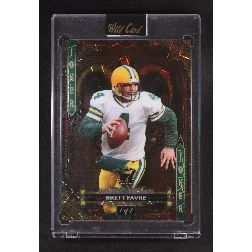 Brett Favre 2024 Wild Card 7 Card Studs Joker #P7CJ-BF #1/1 at PristineAuction.com