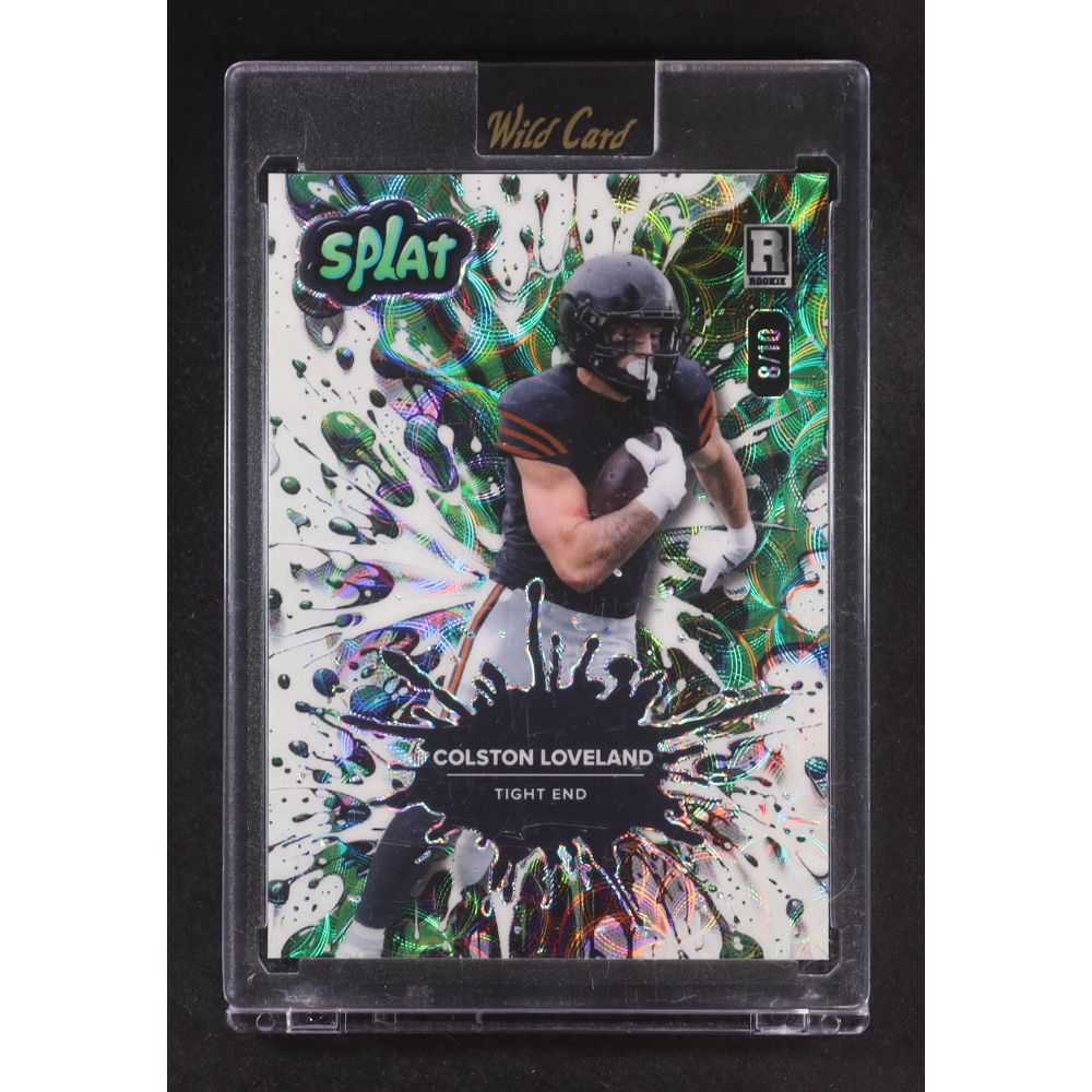 Colston Loveland 2025 Wild Card Splat Green #SBGRE02-CL RC #8/10 at PristineAuction.com