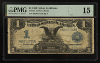 1899 U.S. $1 One Dollar "Black Eagle" Silver Certificate (PMG Choice Fine 15) at PristineAuction.com