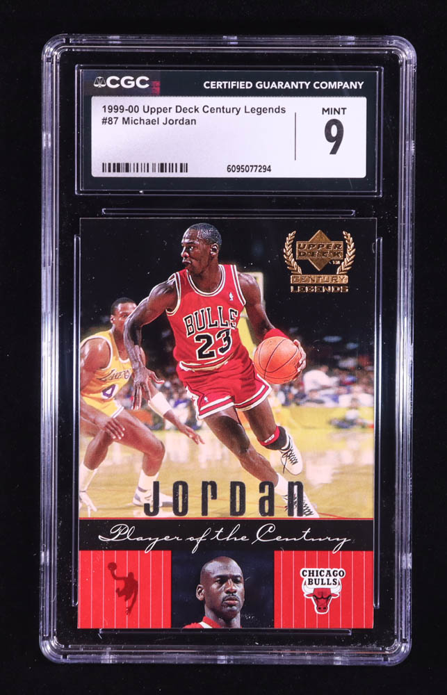 Michael Jordan 1999 Upper Deck Century Legends #87 (CGC 9) at PristineAuction.com Michael Jordan 1999 Upper Deck Century Legends #87 (CGC 9) at PristineAuction.com