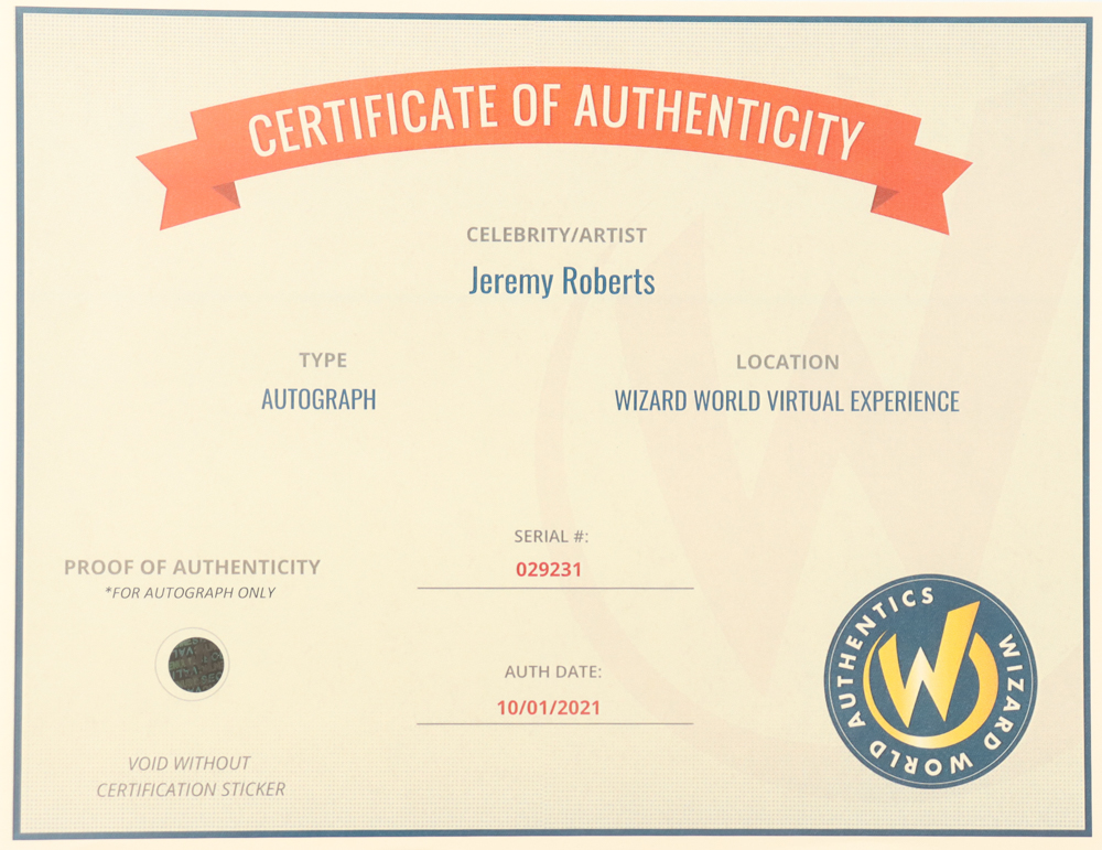 Jeremy Roberts Signed "Star Trek: The Original Series" 8x10 Photo (Wizard World) at PristineAuction.com Jeremy Roberts Signed "Star Trek: The Original Series" 8x10 Photo (Wizard World) at PristineAuction.com