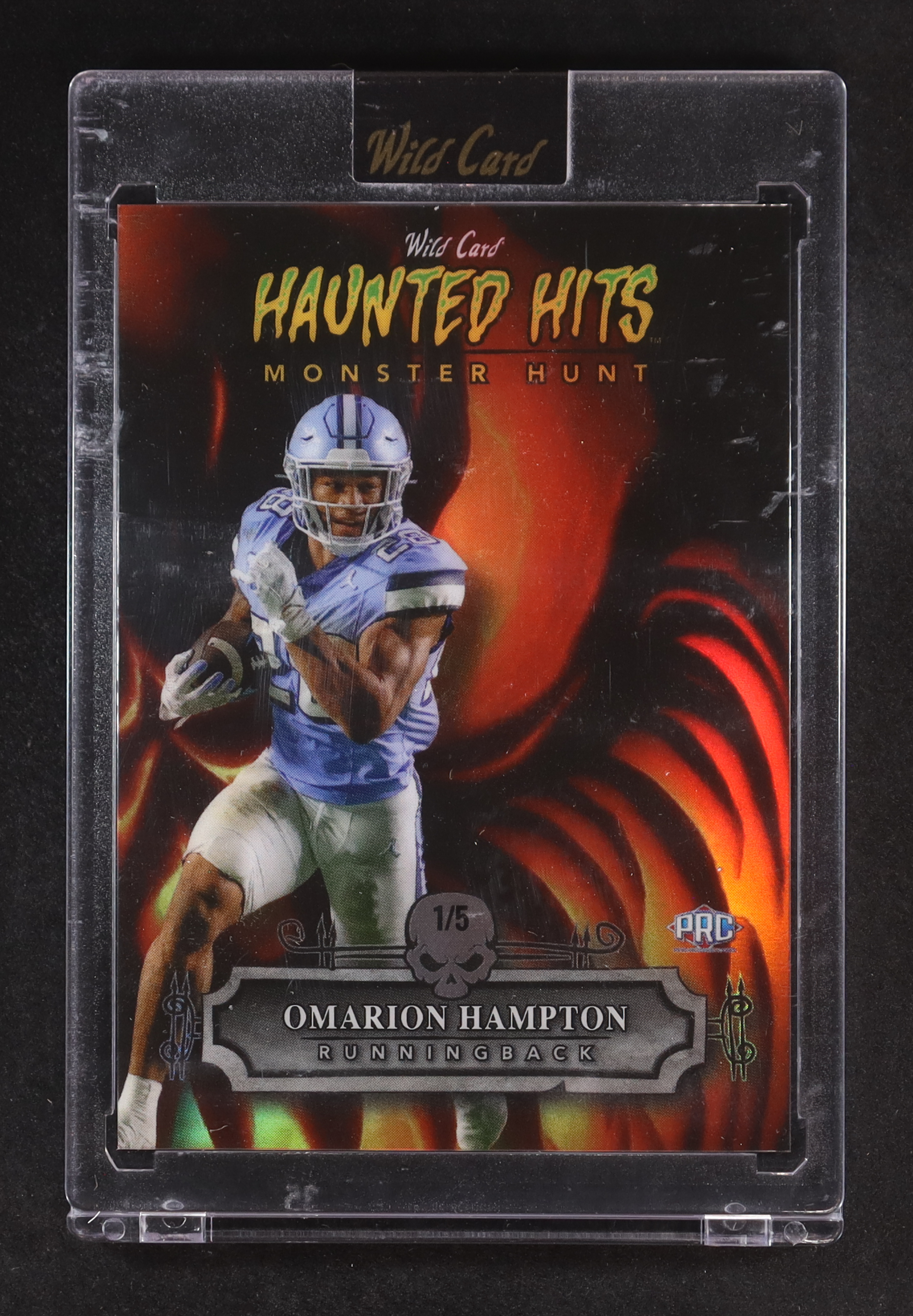 Omarion Hampton 2024 Wild Card Haunted Hits Monster Hunt #HHP-OH RC #1/5 at PristineAuction.com Omarion Hampton 2024 Wild Card Haunted Hits Monster Hunt #HHP-OH RC #1/5 at PristineAuction.com