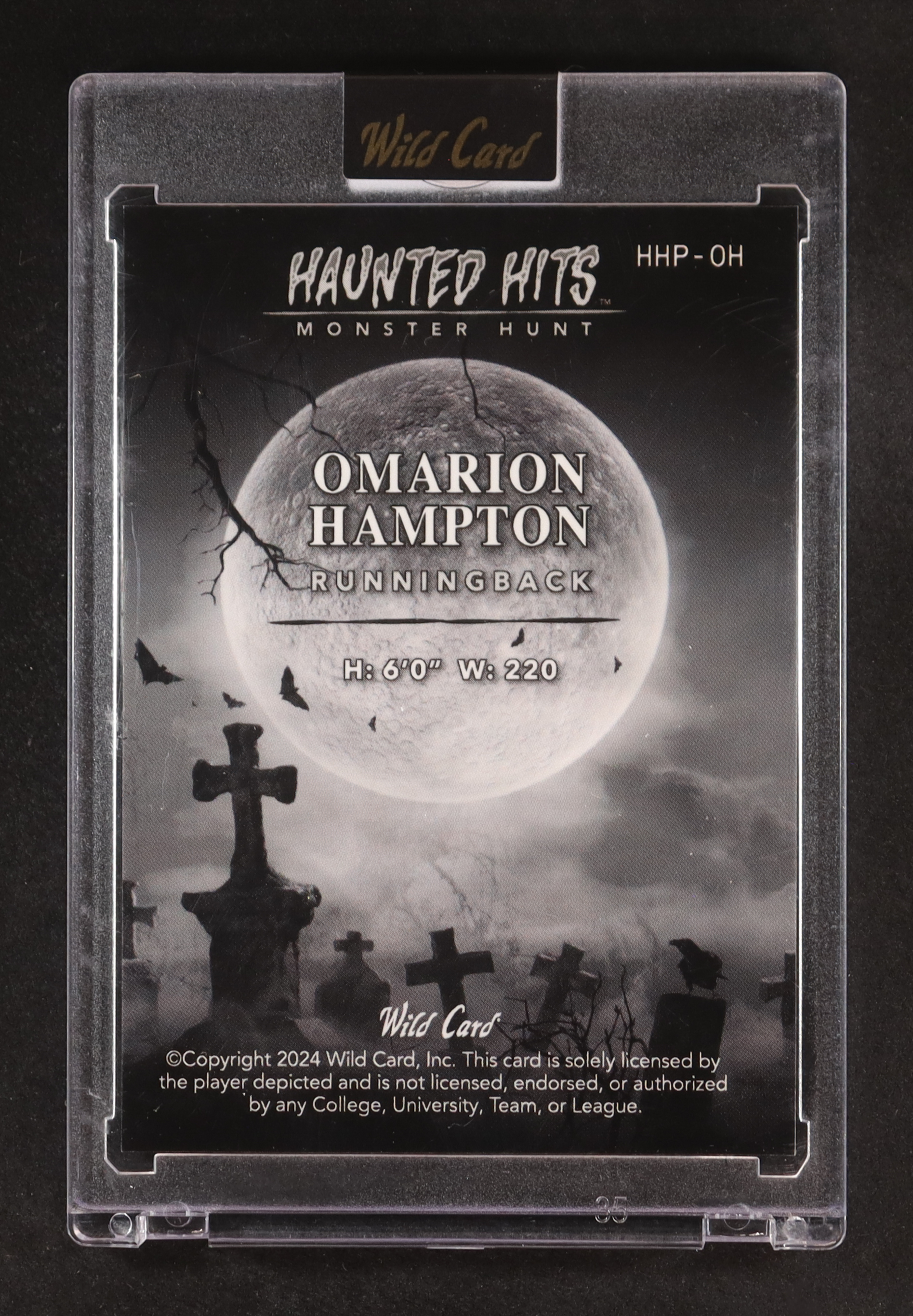 Omarion Hampton 2024 Wild Card Haunted Hits Monster Hunt #HHP-OH RC #1/5 at PristineAuction.com Omarion Hampton 2024 Wild Card Haunted Hits Monster Hunt #HHP-OH RC #1/5 at PristineAuction.com