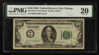 1928 U.S. $100 Gold Demand Note, Chicago - Fr.2150-G (GA Block) Signed: Woods / Mellon (PCGS VF20) at PristineAuction.com