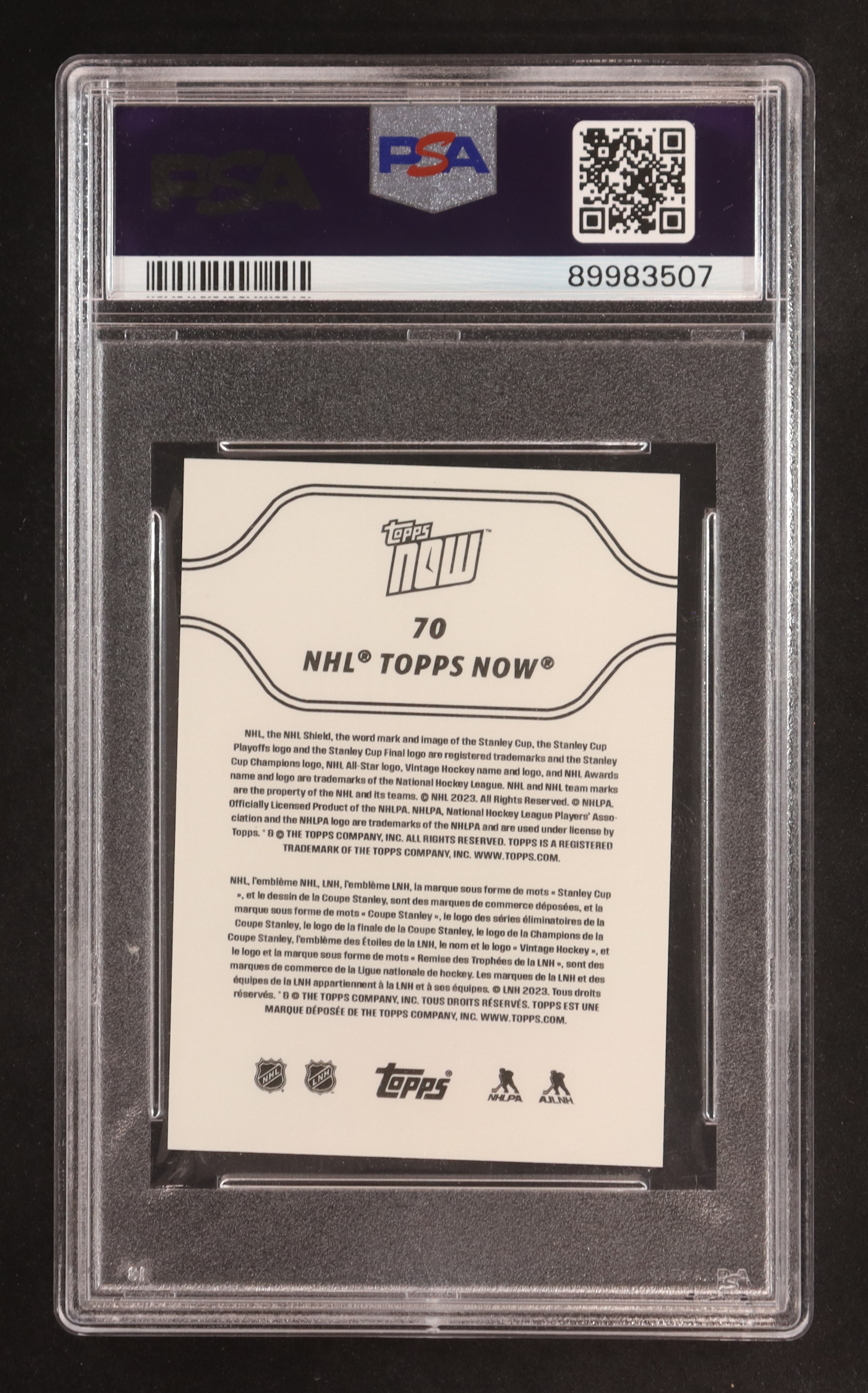 Connor Bedard 2023-24 Topps Now Stickers #70 RC (PSA 10) at PristineAuction.com Connor Bedard 2023-24 Topps Now Stickers #70 RC (PSA 10) at PristineAuction.com