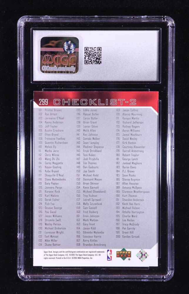 Michael Jordan 2003-04 Upper Deck #299 CL (CGC 9) at PristineAuction.com Michael Jordan 2003-04 Upper Deck #299 CL (CGC 9) at PristineAuction.com