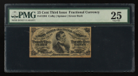 1863 Third Issue 25 Cents Fractional Currency Note Fr#1294 Colby (PMG Very Fine 25) at PristineAuction.com