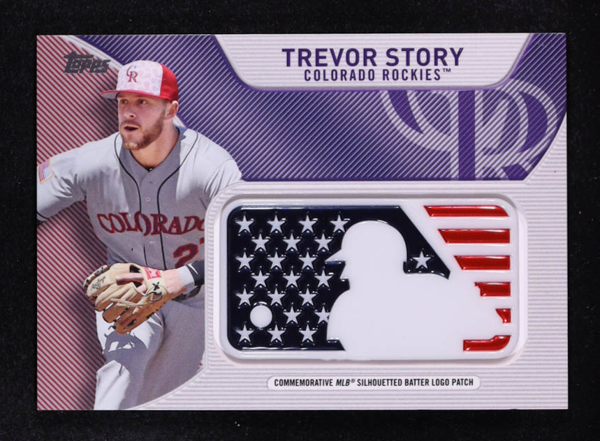 Trevor Story 2017 Topps Independence Day MLB Logo Patch #IDMLTS at PristineAuction.com Trevor Story 2017 Topps Independence Day MLB Logo Patch #IDMLTS at PristineAuction.com