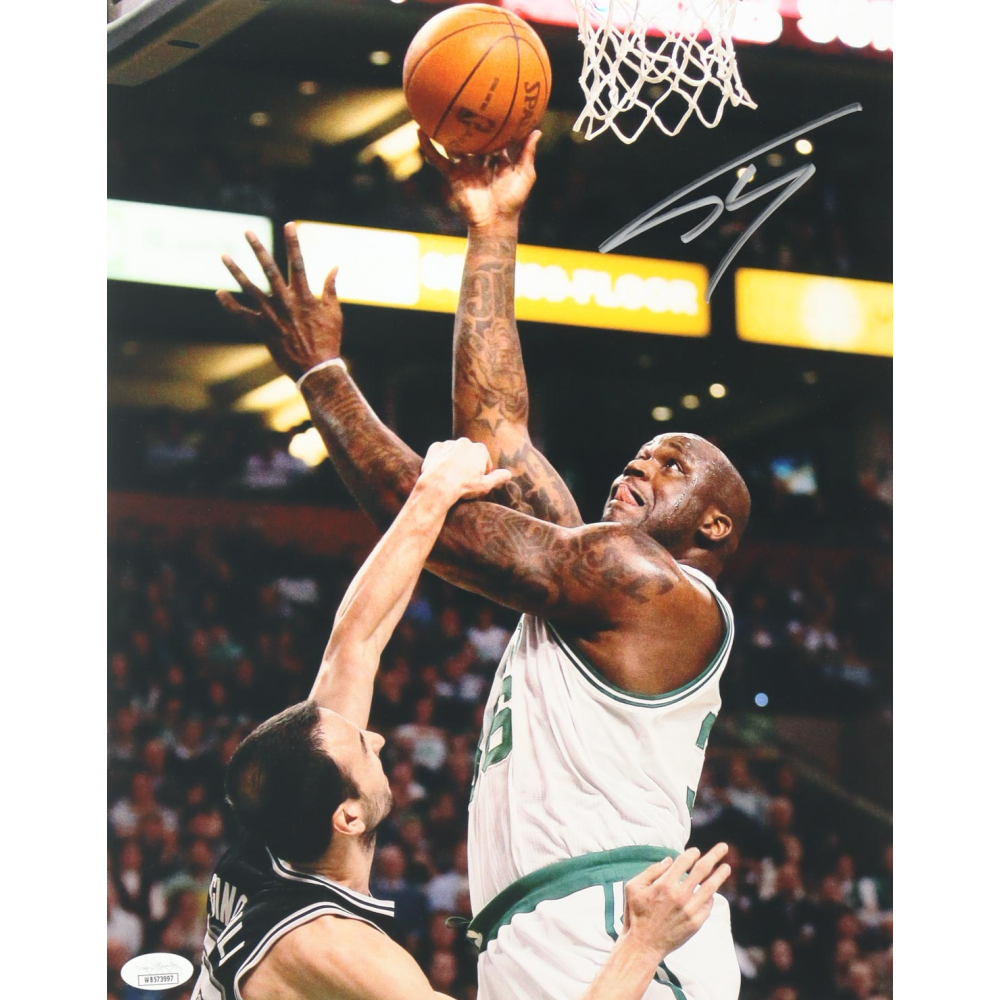 Shaquille O'Neal Signed Celtics 11x14 Photo (JSA) at PristineAuction.com