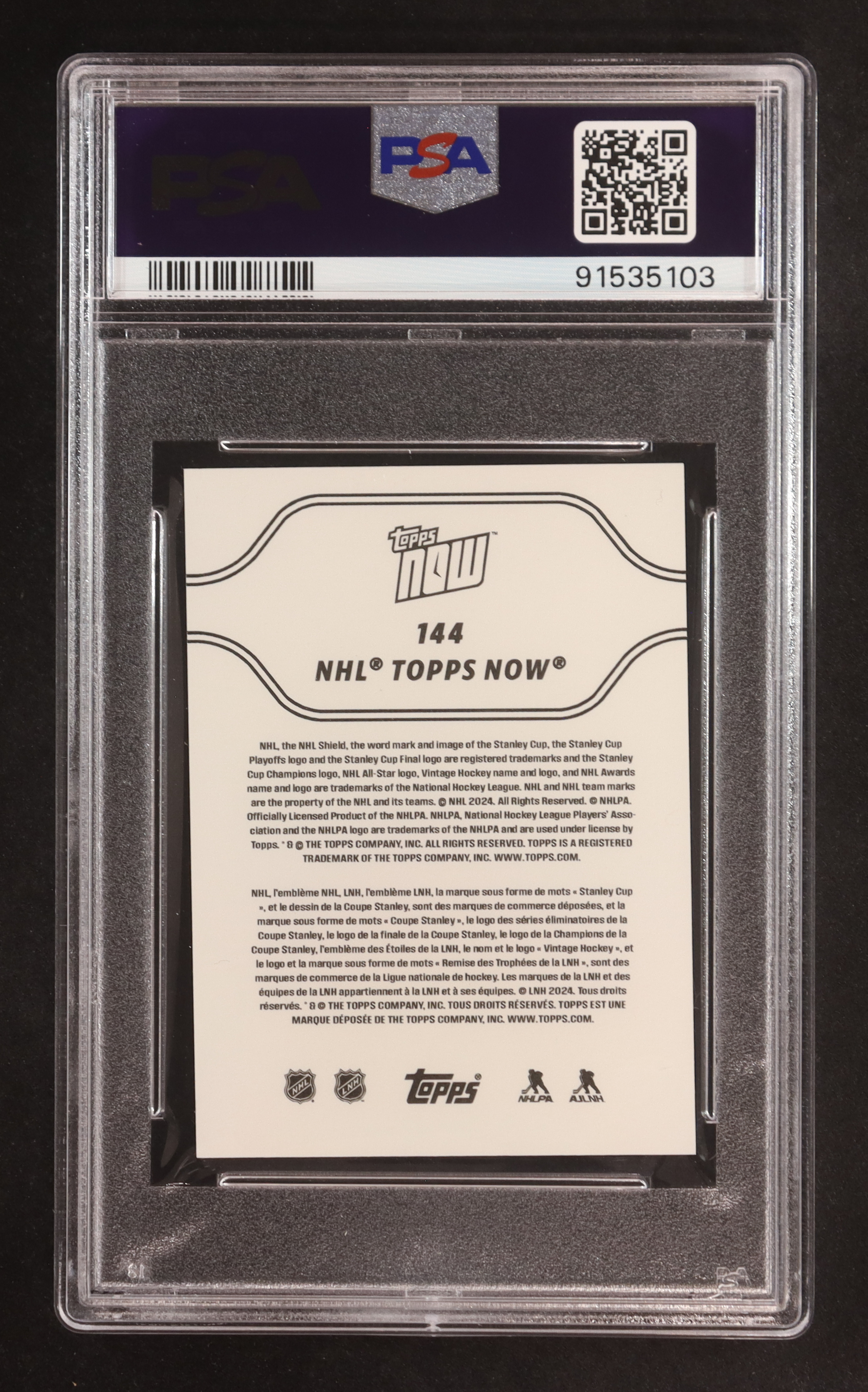 Connor Bedard 2023-24 Topps Now Stickers #144 RC (PSA 10) at PristineAuction.com Connor Bedard 2023-24 Topps Now Stickers #144 RC (PSA 10) at PristineAuction.com