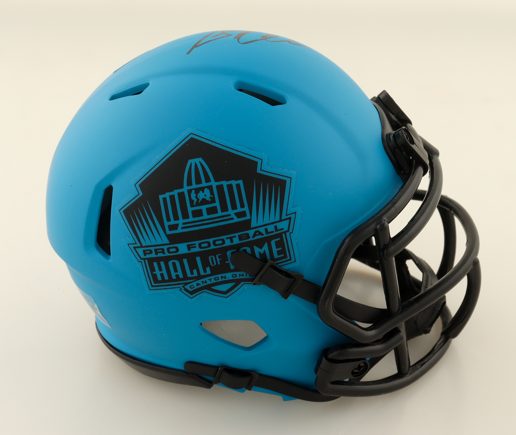 Calvin Johnson Signed Hall Of Fame Rave Alternate Speed Mini Helmet (JSA) at PristineAuction.com Calvin Johnson Signed Hall Of Fame Rave Alternate Speed Mini Helmet (JSA) at PristineAuction.com