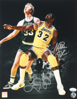 Larry Bird & Magic Johnson Signed 11x14 Photo (JSA) at PristineAuction.com