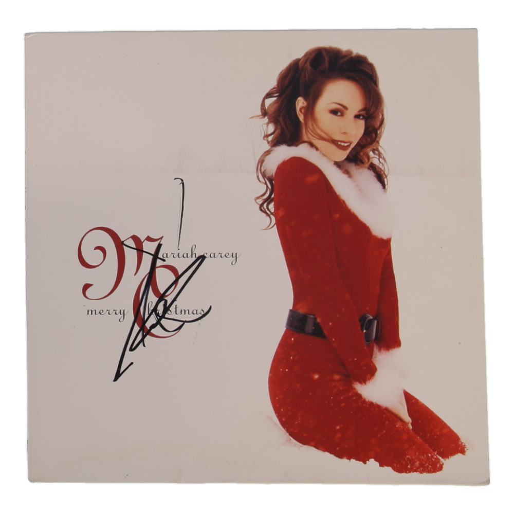 Mariah Carey Signed "Merry Christmas" 12x12 Album Sleeve (ACOA) at PristineAuction.com