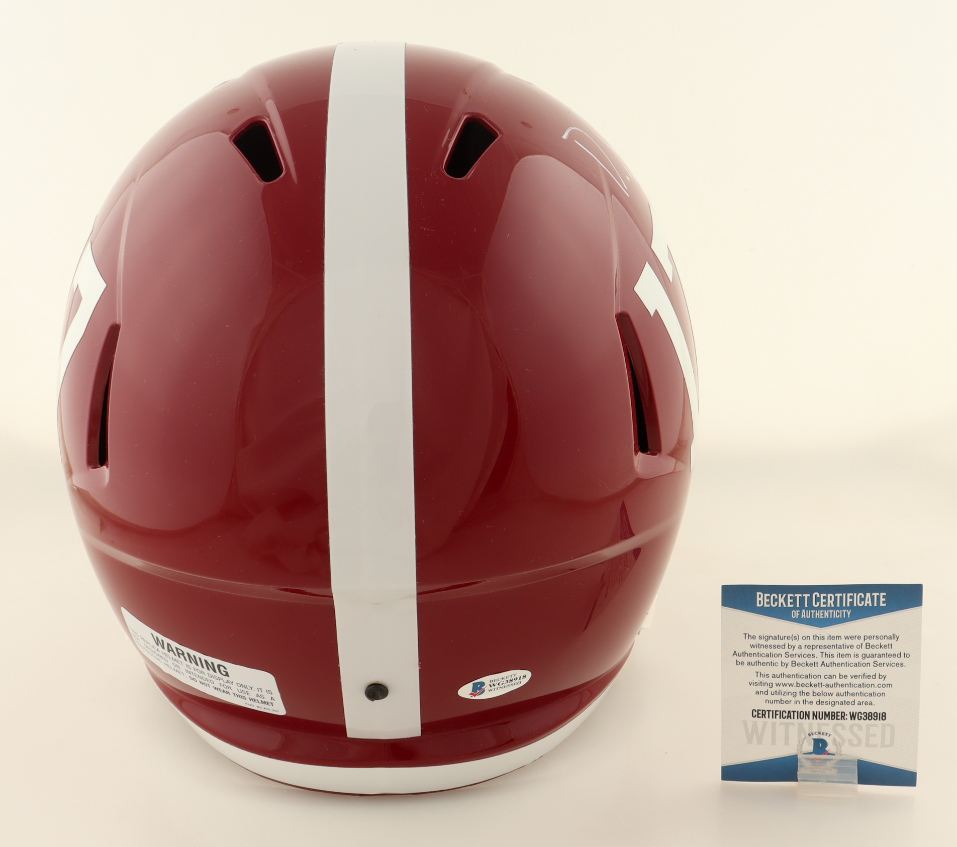 DeVonta Smith Signed Alabama Crimson Tide Full-Size Speed Helmet Inscribed "Heisman 2020" (Beckett) at PristineAuction.com DeVonta Smith Signed Alabama Crimson Tide Full-Size Speed Helmet Inscribed "Heisman 2020" (Beckett) at PristineAuction.com